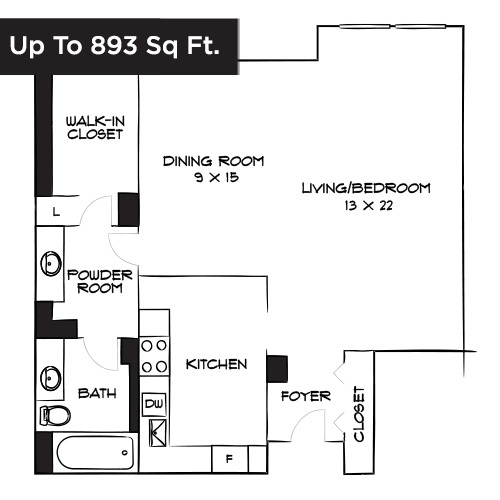 Floorplan - Willard Towers