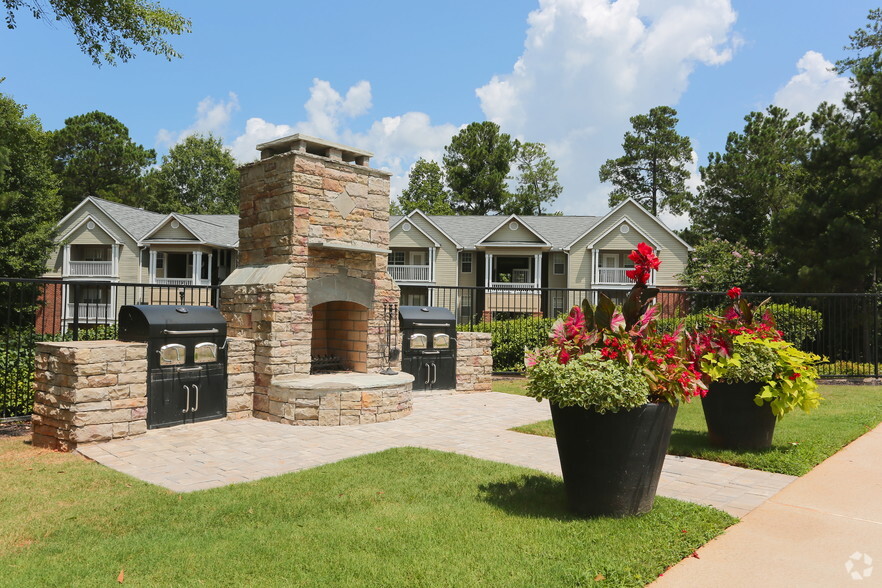 Outside Fireplace - Estates at Barrington