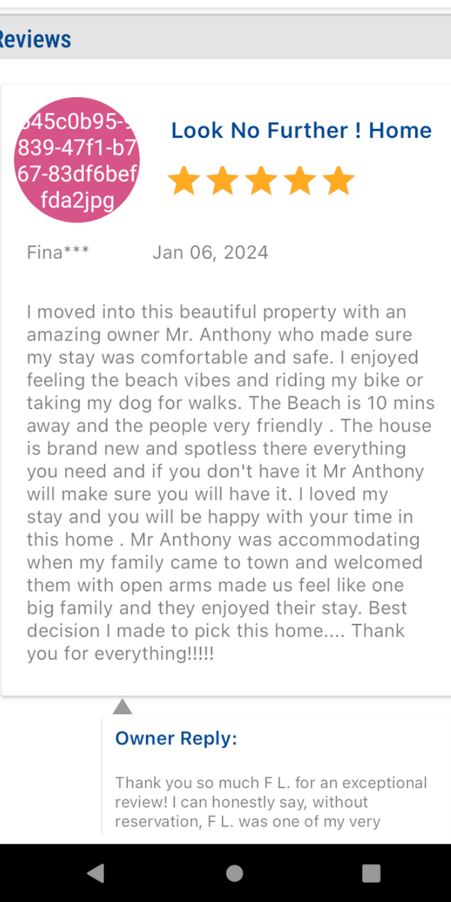 Most recent 5 Star Review - 8586 105th Ct