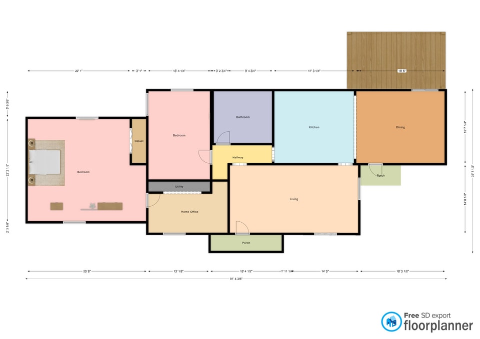 Floor Plan - 2406 Highland Dr