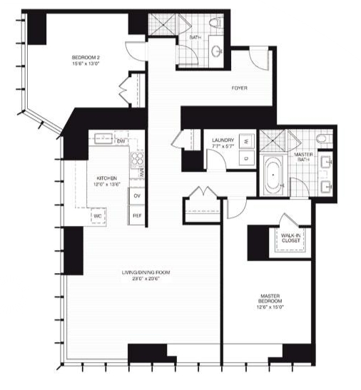 2BR/2BA - Millennium Tower