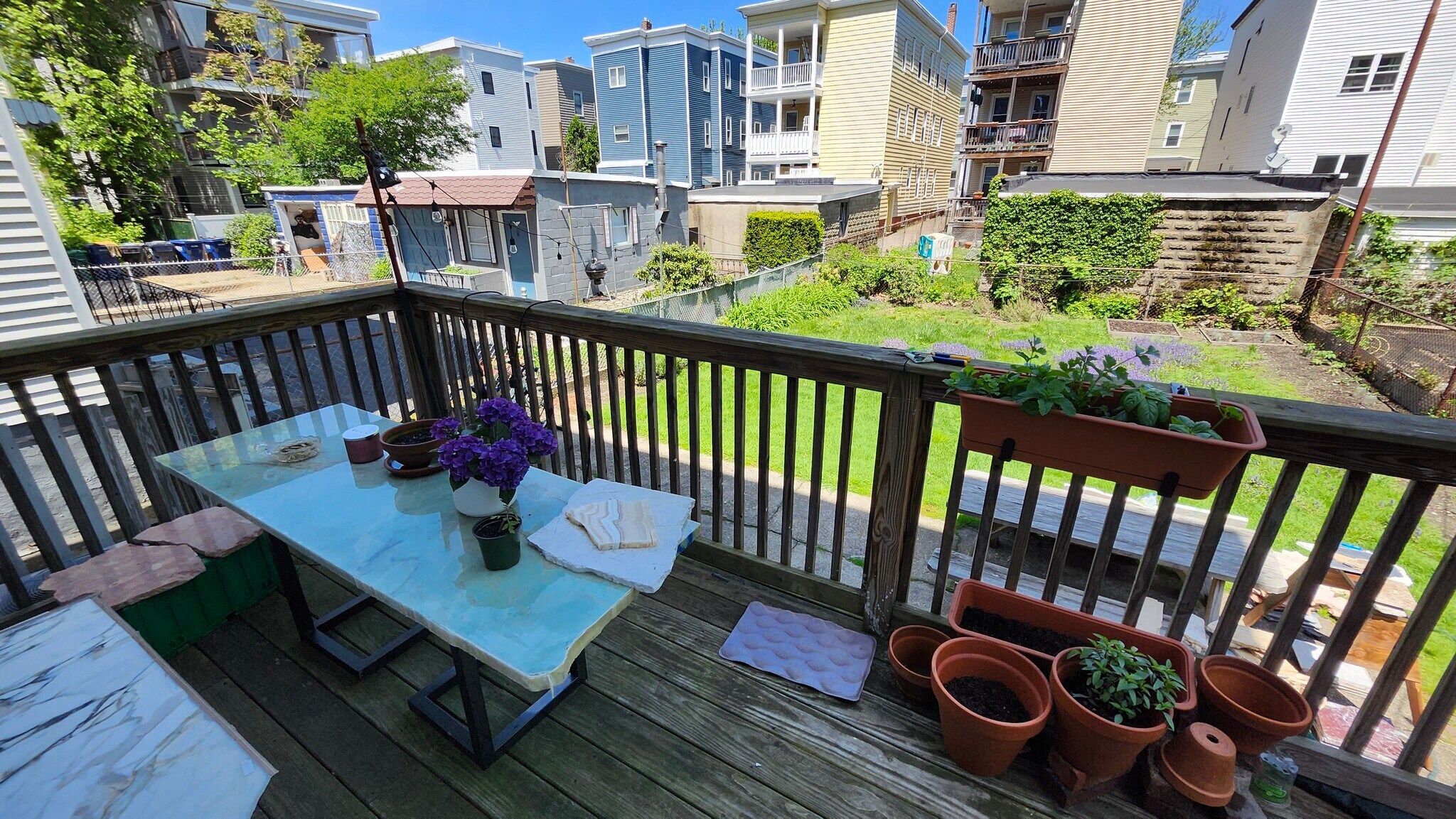 Deck & backyard - 17 Hardwick St