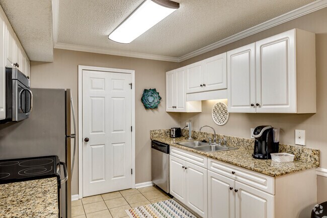 Kitchen without view of Laundry. - Chandler Terrace Temporary Housing