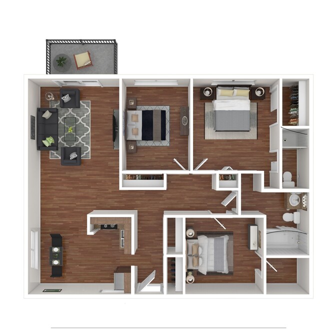 Floorplan - Beverly Grove Apartments