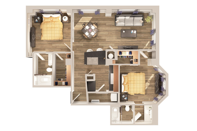 Floorplan - The Carling Apartments