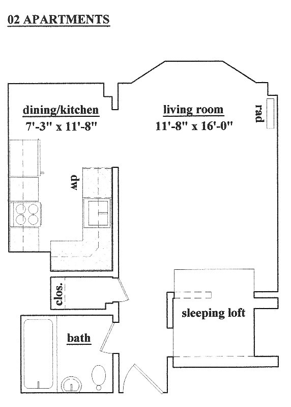 Floorplan - Hyde Park Apartments LLC.