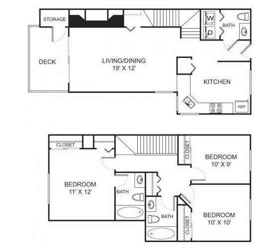 Floorplan - Hidden River Townhomes