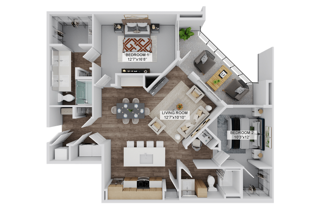Floorplan - The Stadler Luxury Apartments