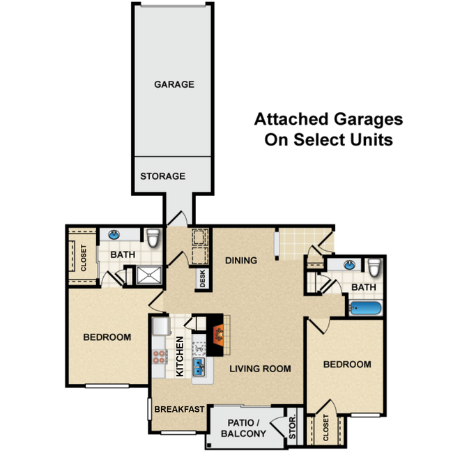 Floorplan - Crescent Apartment Homes