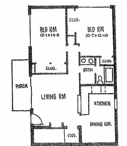 2BR/1BA - El Camino Real