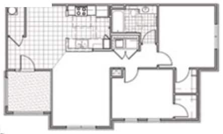 2BR/1BA - Creston Commons