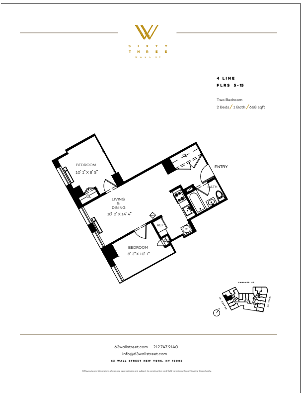 Floorplan - 63 Wall Street