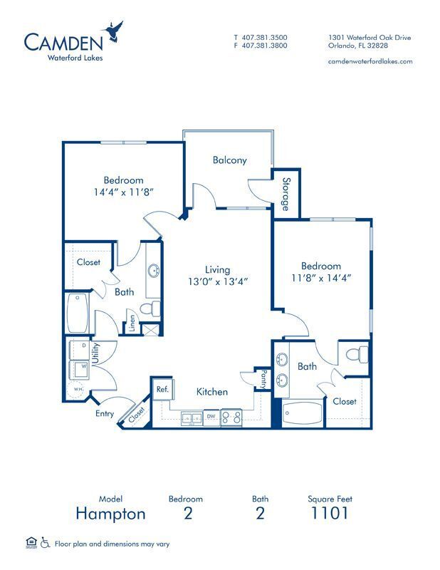 Floorplan - Camden Waterford Lakes