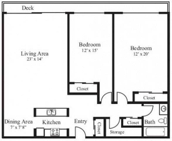 Floorplan - Crestwood Apartments