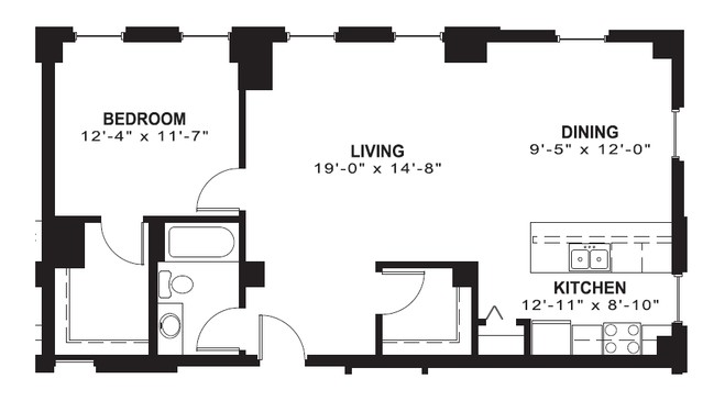 1BR/1BA - Historic Louis Joliet Apartments