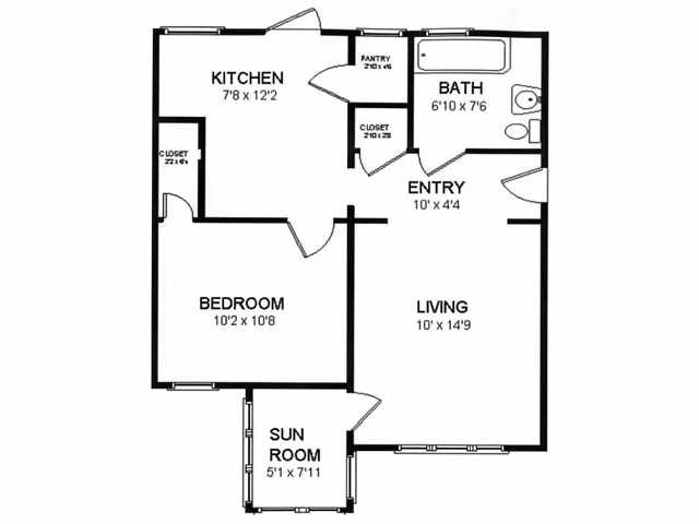 Floorplan - 425-431 N. Humphrey Ave.