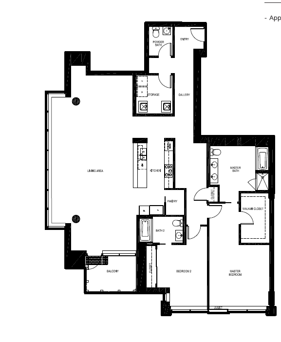 2BR/2.5BA - EVO South