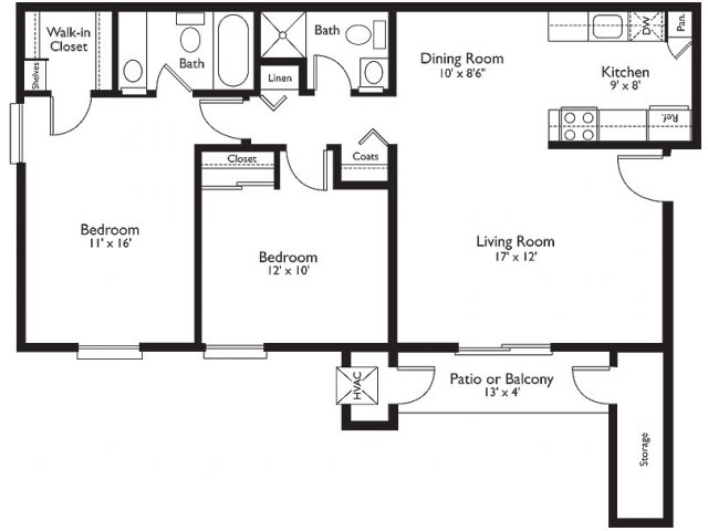 Two Bedroom / Two bath - Regency Place