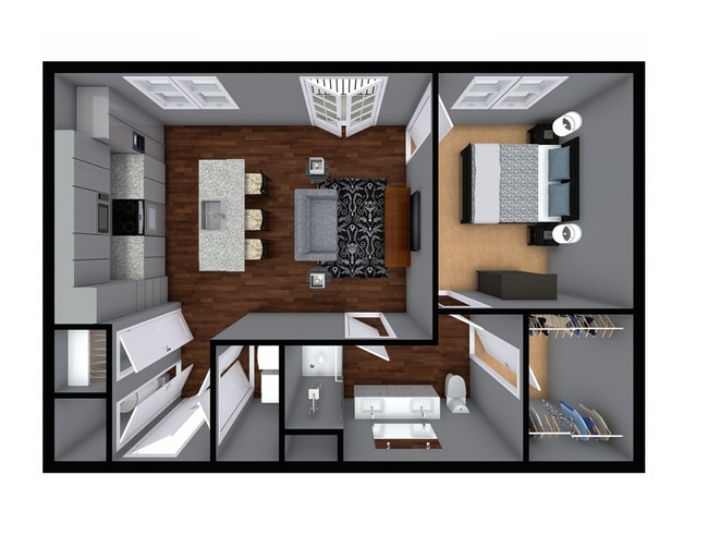 Floorplan - The Apartments at 1st on Main