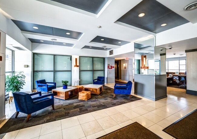 Doric Lobby - 100 Manhattan Ave