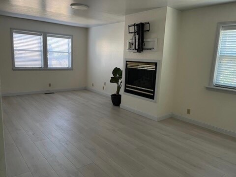 Living area. Pull down mount to holdTV and sound bar - 763 15th St