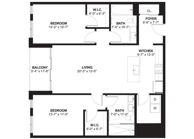 Floorplan - 1620 Central