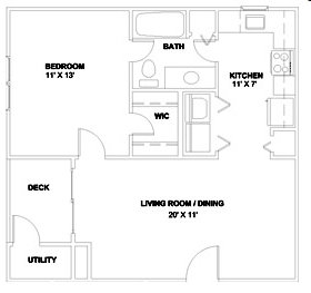 1BR/1BA - Bentley Ridge