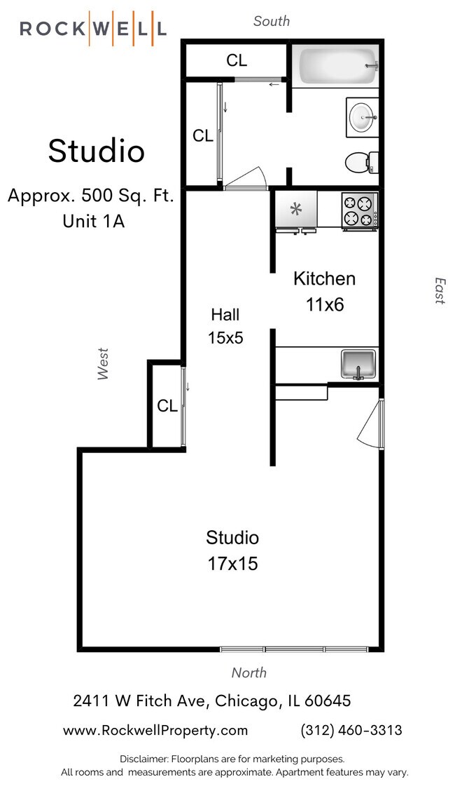 Floorplan - 2411 West Fitch