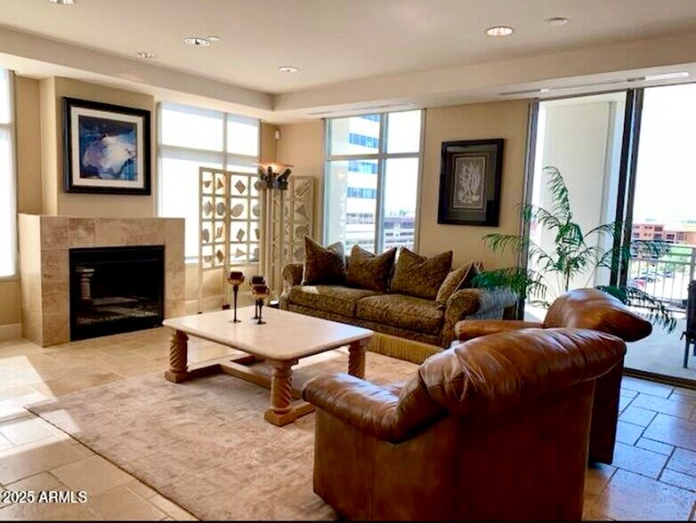 Livingroom with F/P - 2211 E Camelback Rd