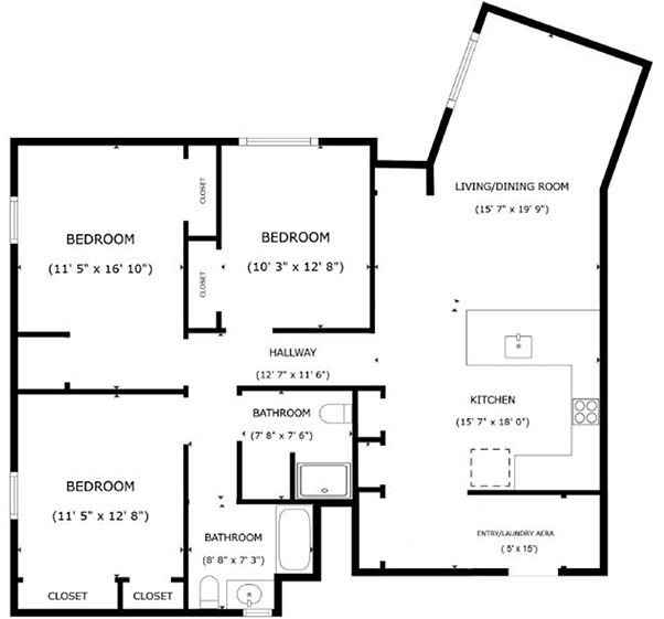 3 Bedroom Unit - Metro526 Apartments
