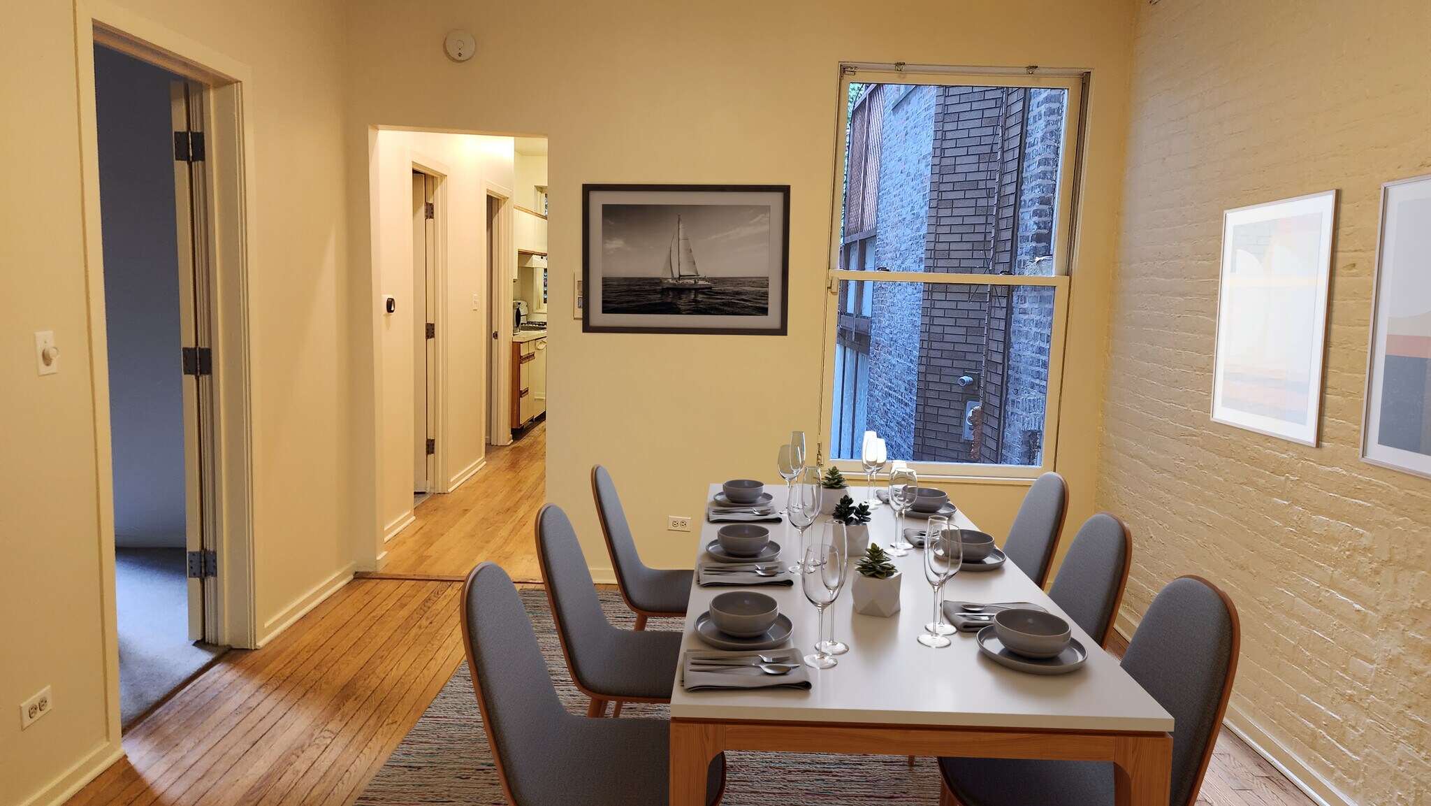 Dining Rm Staged - 2454 N Geneva Ter