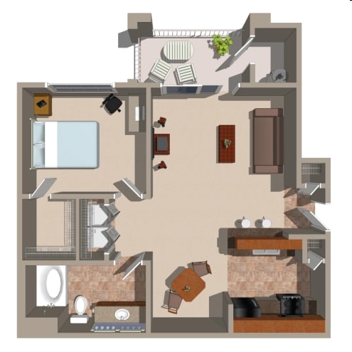 1BR/1BA - Painted Trails