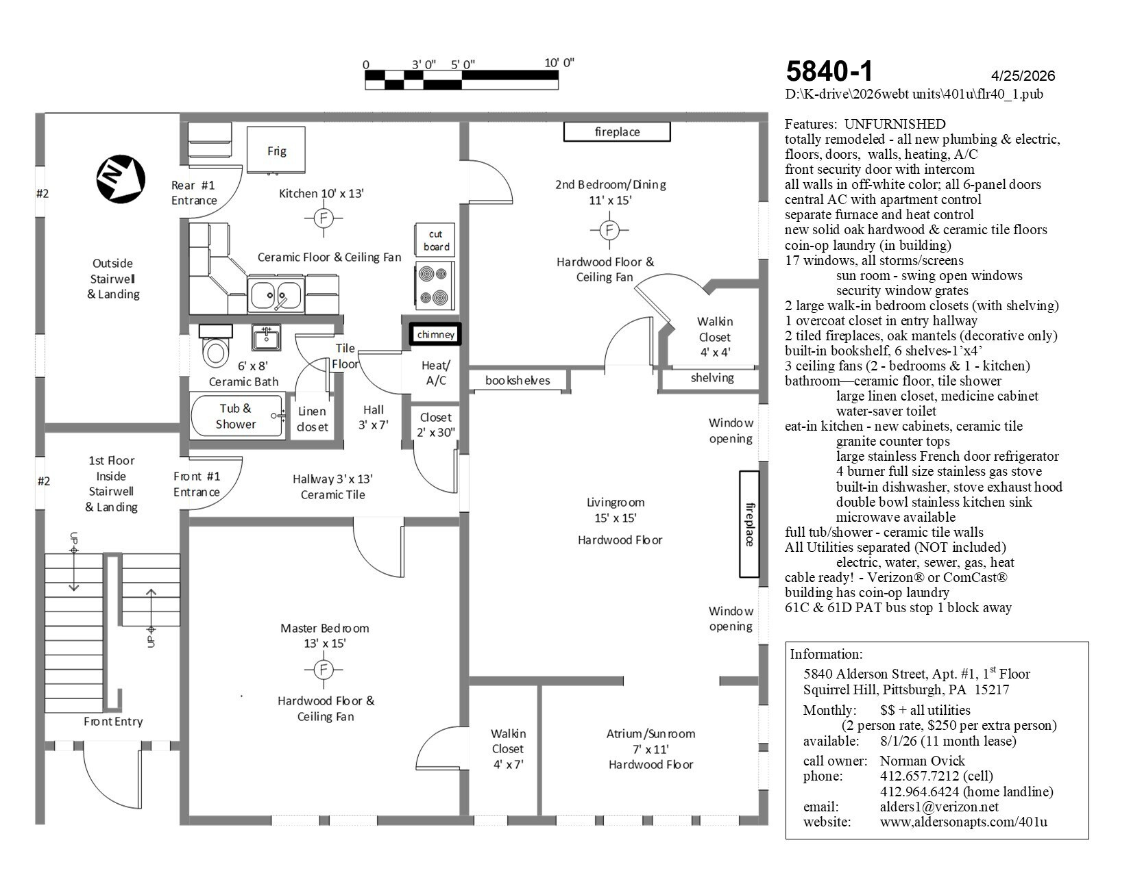 floorplan - 5840 Alderson St