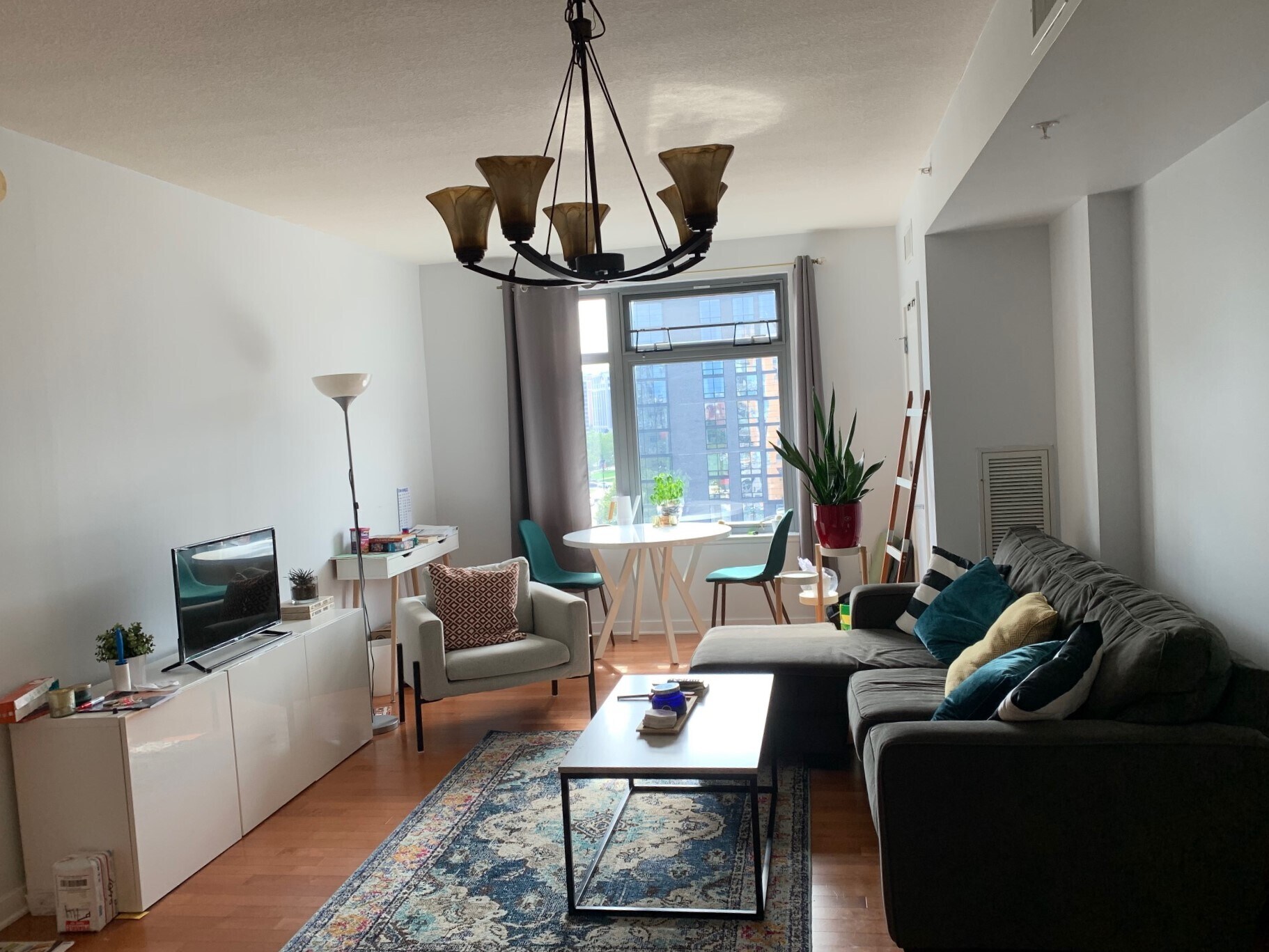 Family Room with city views and great lighting. - 475 K Street Northwest