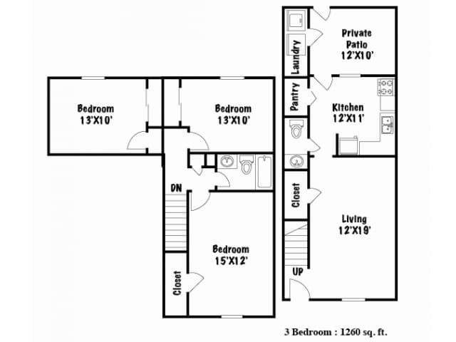 Floorplan - Palmetto Creek Townhomes