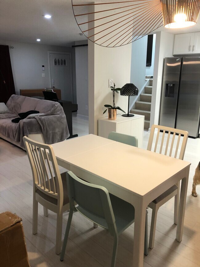 View of the dining room shared between all tenants. - 7922 Fitzroy St