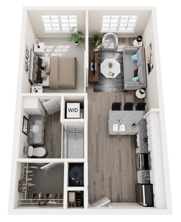 Floorplan - Water's Edge Apartments