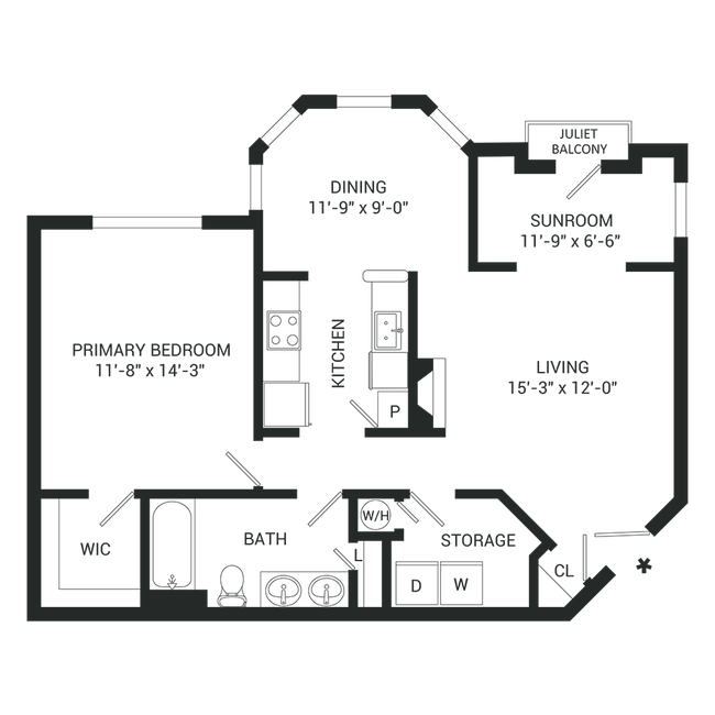 Floorplan - The Fairways at Birkdale Apartment Homes