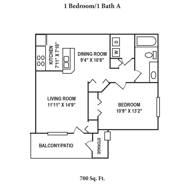 Floorplan - Eagle Crest Apartments