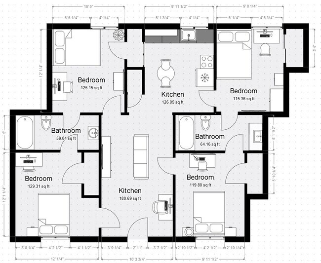 Floorplan - Campus Edge at Slippery Rock