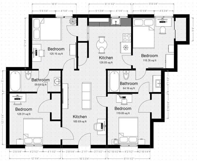 Floorplan - Campus Edge at SRU