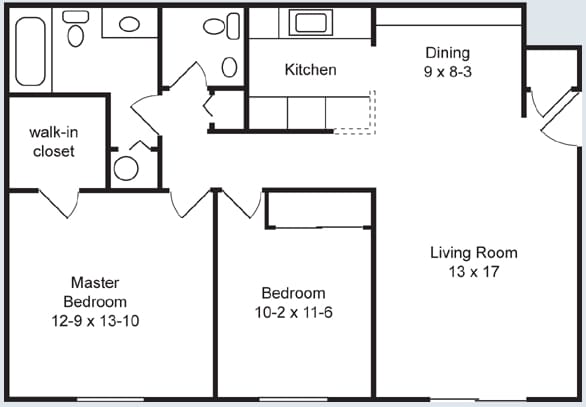 2BR/1.5BA - Evergreen Terrace