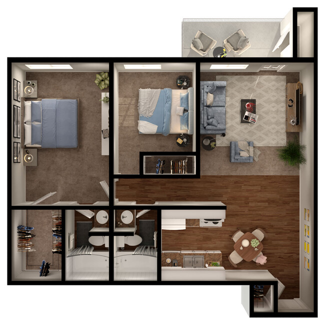 Floorplan - Elevation Apartments