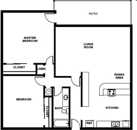 2BR/1BA - Northgate Apartments