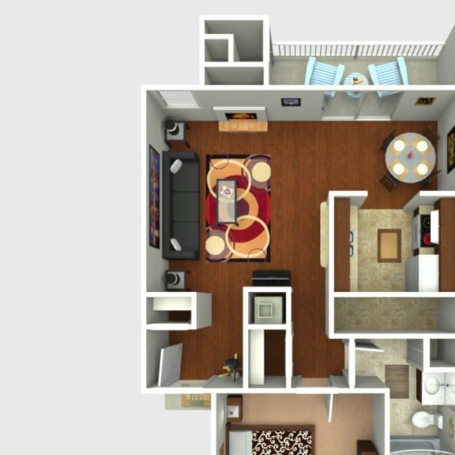 A2 - 1bed 1bath - Crescent Place