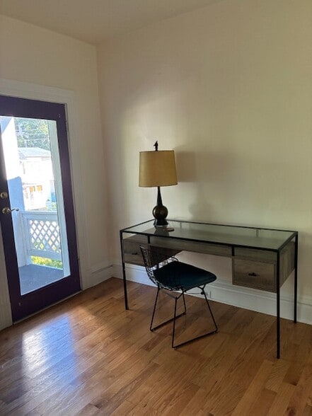 Door opens to covered patio - 364 Lehigh Ave