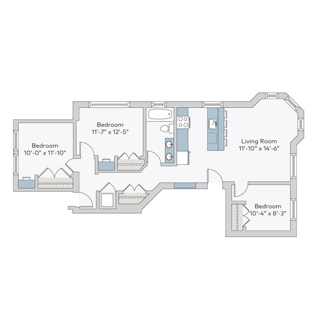 Floorplan - 5557-59 S. University Avenue