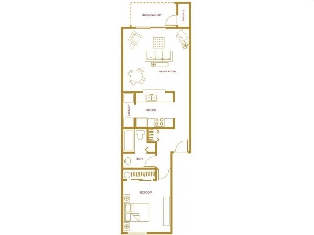 1BR/1BA - WESTBURY APARTMENTS