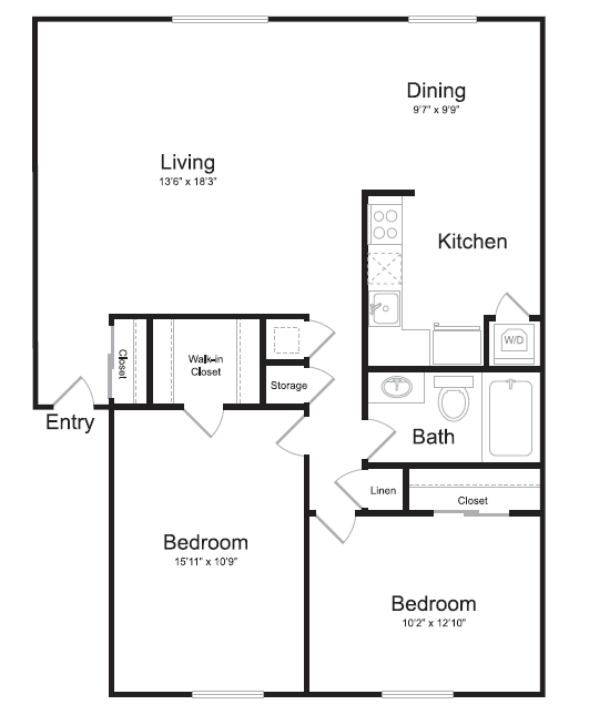 Floorplan - One80 Watkins Mill