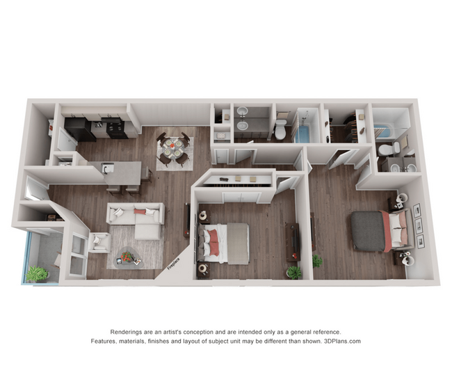 Floorplan - Sage Hill Apartment Homes